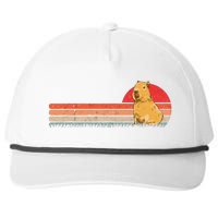 Capybara Retro Capybara Vintage Snapback Five-Panel Rope Hat