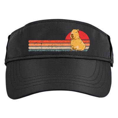 Capybara Retro Capybara Vintage Adult Drive Performance Visor