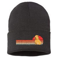 Capybara Retro Capybara Vintage Sustainable Knit Beanie