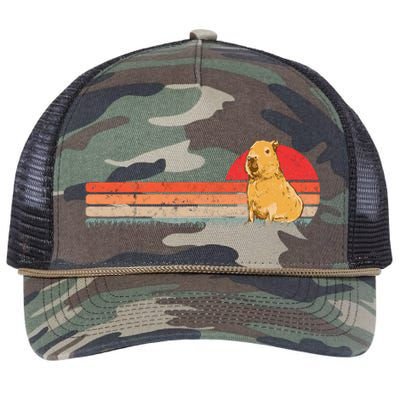 Capybara Retro Capybara Vintage Retro Rope Trucker Hat Cap