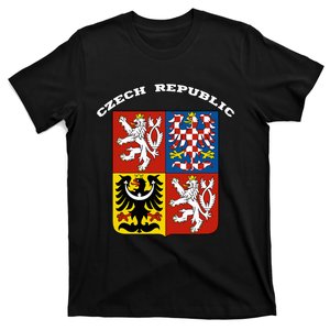 Czech Republic Coat Of Arms Flag Souvenir Prague T-Shirt