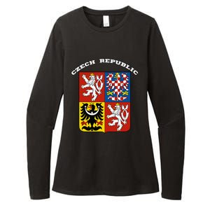 Czech Republic Coat Of Arms Flag Souvenir Prague Womens CVC Long Sleeve Shirt