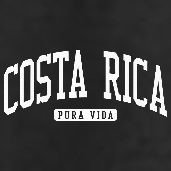 Costa Rica College University Style 7 Panel Mesh Trucker Snapback Hat