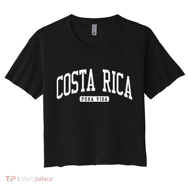 Costa Rica College University Style Crop Top