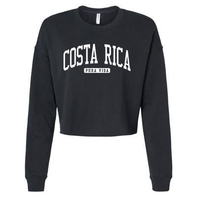 Costa Rica College University Style Cropped Pullover Crew