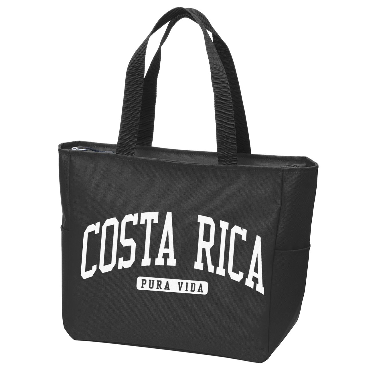 Costa Rica College University Style Zip Tote Bag