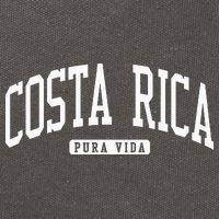 Costa Rica College University Style Cotton Canvas Backpack