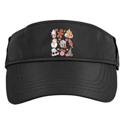 Cute Retro Cartoon Christmas Characters Adult Drive Performance Visor
