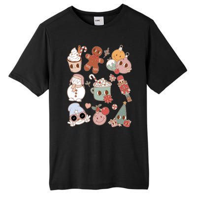 Cute Retro Cartoon Christmas Characters Tall Fusion ChromaSoft Performance T-Shirt