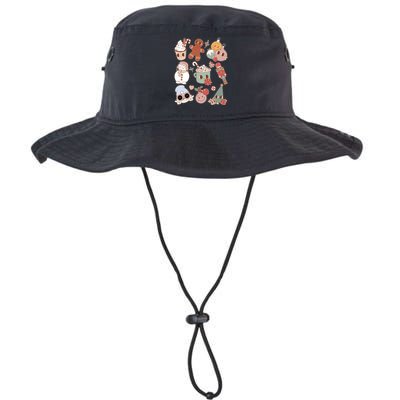 Cute Retro Cartoon Christmas Characters Bucket Hat