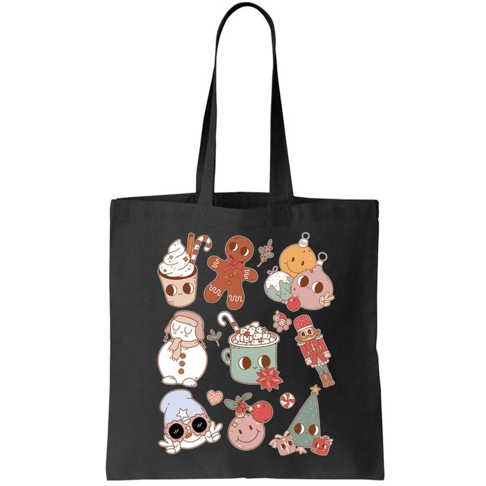 Cute Retro Cartoon Christmas Characters Bag