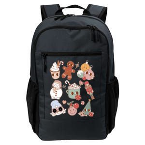 Cute Retro Cartoon Christmas Characters Daily Commute Backpack