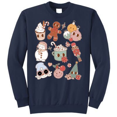 Cute Retro Cartoon Christmas Characters Sweatshirt