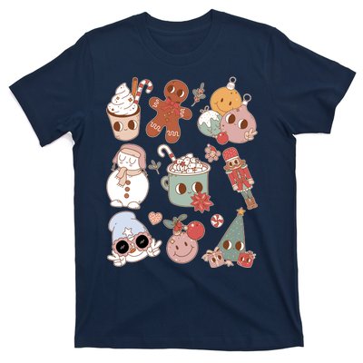 Cute Retro Cartoon Christmas Characters T-Shirt