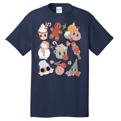 Cute Retro Cartoon Christmas Characters Tall T-Shirt