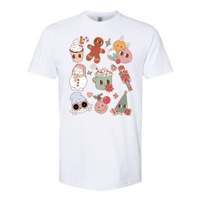 Cute Retro Cartoon Christmas Characters Softstyle® CVC T-Shirt