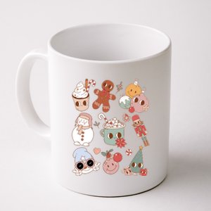 Cute Retro Cartoon Christmas Characters Coffee Mug