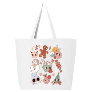 Cute Retro Cartoon Christmas Characters 25L Jumbo Tote