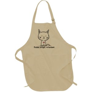 Cute Rescue Cat Shelter Cat Sweet Kitten Adopt Don't Shop Great Gift Full-Length Apron With Pockets