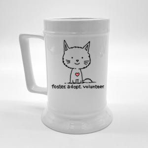 Cute Rescue Cat Shelter Cat Sweet Kitten Adopt Don't Shop Great Gift Beer Stein