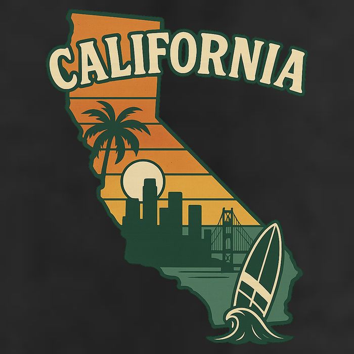 California Retro Cool Comfort Performance Bucket Hat
