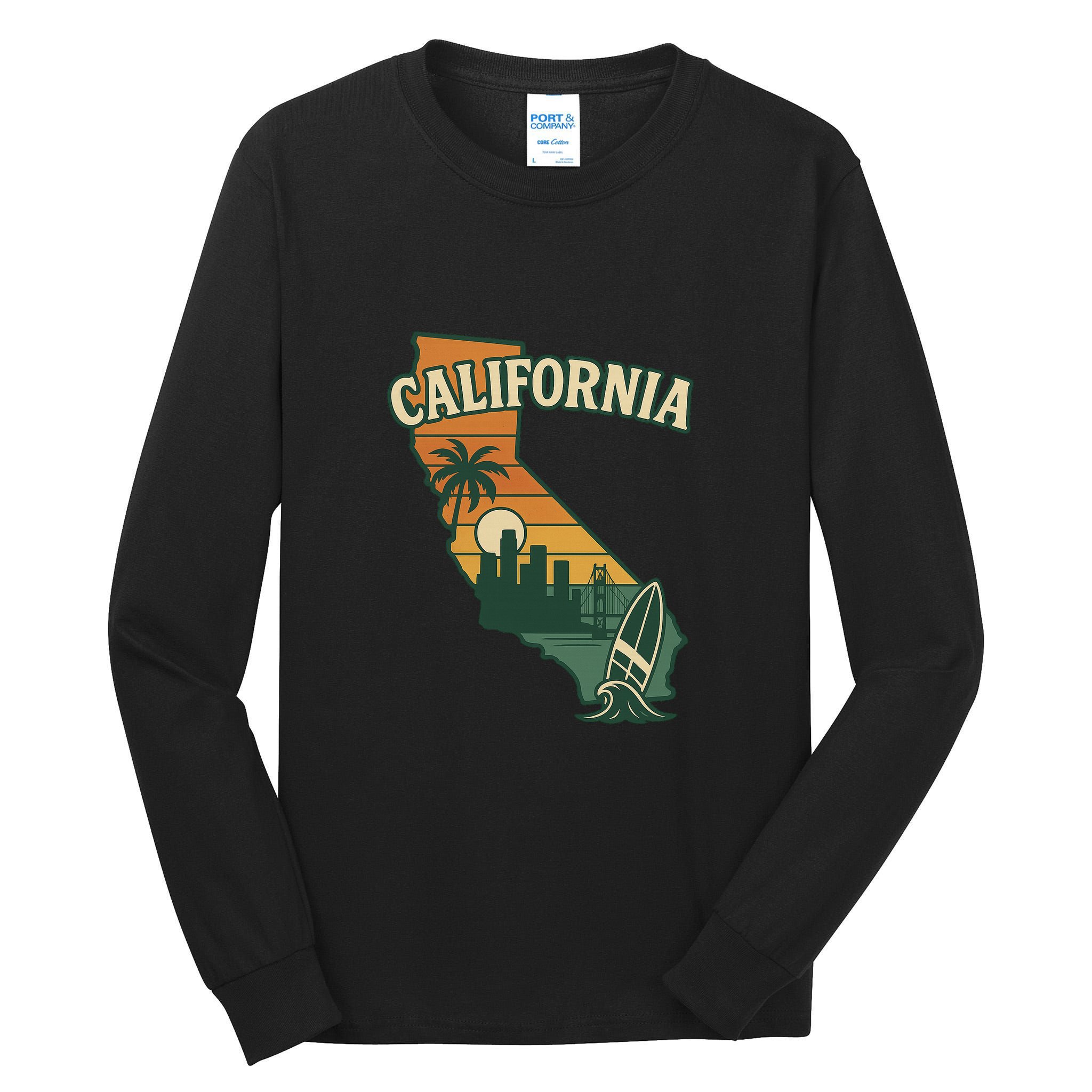 California Retro Tall Long Sleeve T-Shirt