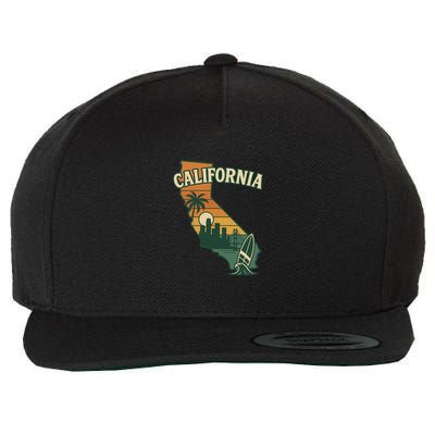 California Retro Wool Snapback Cap
