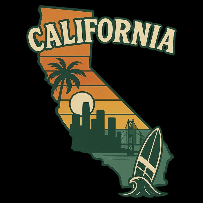 California Retro Wool Snapback Cap