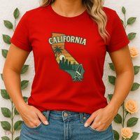 California Retro Womens T-Shirt