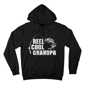 Cute Reel Cool Grandpa Design With Fish And Fishing Rod Hoodie