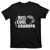 Cute Reel Cool Grandpa Design With Fish And Fishing Rod T-Shirt