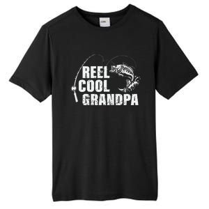 Cute Reel Cool Grandpa Design With Fish And Fishing Rod Tall Fusion ChromaSoft Performance T-Shirt