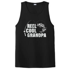 Cute Reel Cool Grandpa Design With Fish And Fishing Rod PosiCharge Competitor Tank