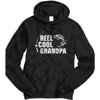 Cute Reel Cool Grandpa Design With Fish And Fishing Rod Tie Dye Hoodie