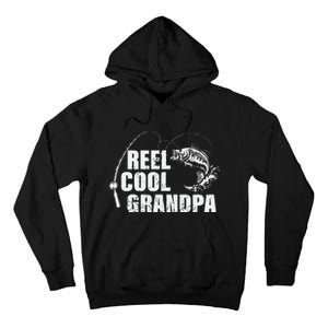 Cute Reel Cool Grandpa Design With Fish And Fishing Rod Tall Hoodie