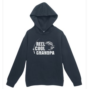 Cute Reel Cool Grandpa Design With Fish And Fishing Rod Urban Pullover Hoodie