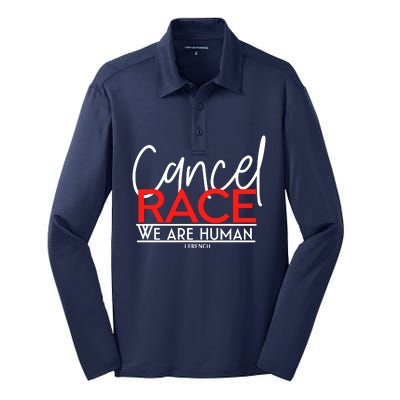 Cancel Race Silk Touch Performance Long Sleeve Polo