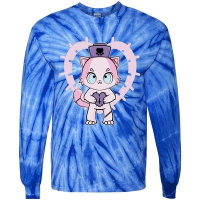 Cute Ragdoll Cat Anime Kitten Yami Kawaii Love Nurse Gift Tie-Dye Long Sleeve Shirt