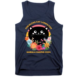 Cute Retro Childless Cat Ladies For Kamala Harris 2024 Election Tank Top