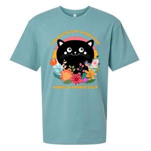 Cute Retro Childless Cat Ladies For Kamala Harris 2024 Election Sueded Cloud Jersey T-Shirt