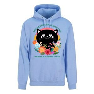 Cute Retro Childless Cat Ladies For Kamala Harris 2024 Election Unisex Surf Hoodie