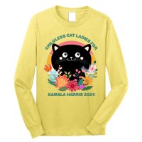 Cute Retro Childless Cat Ladies For Kamala Harris 2024 Election Long Sleeve Shirt