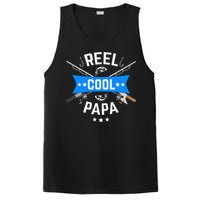 Cute Reel Cool Papa Cute Fishing Dad Birthday Gift PosiCharge Competitor Tank