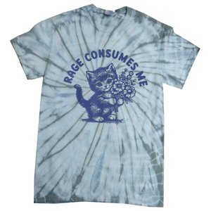 Cat Rage Consumes Me Tie-Dye T-Shirt