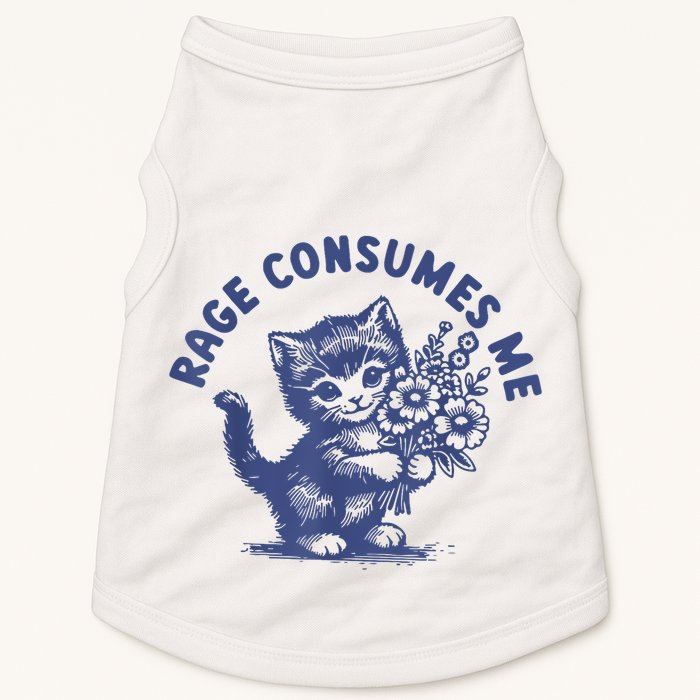 Cat Rage Consumes Me Doggie Tank
