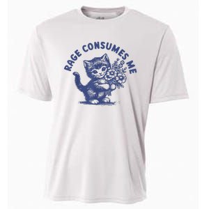 Cat Rage Consumes Me Cooling Performance Crew T-Shirt