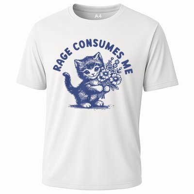 Cat Rage Consumes Me Cooling Performance Crew T-Shirt