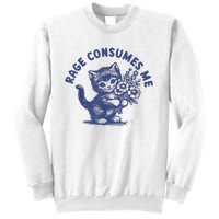 Cat Rage Consumes Me Sweatshirt