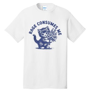 Cat Rage Consumes Me Tall T-Shirt