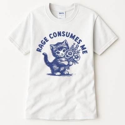 Cat Rage Consumes Me Tall T-Shirt